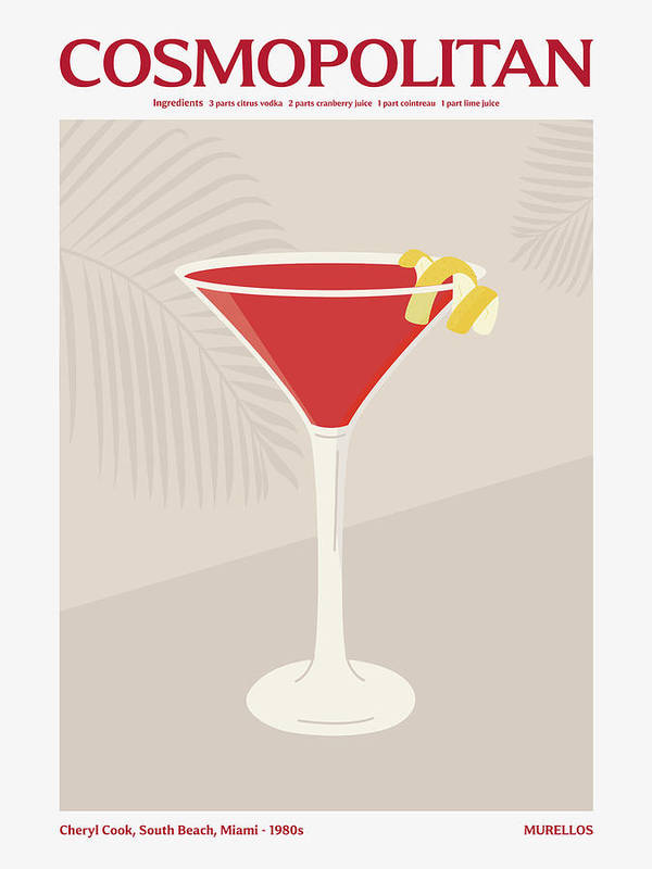 Cosmopolitan Cocktail - Art Print