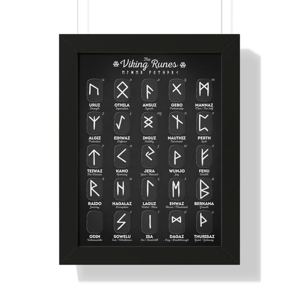Viking Runes - Framed Print