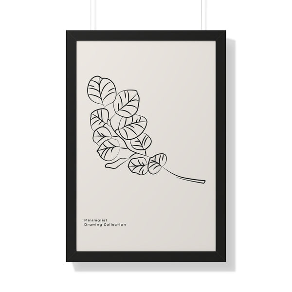 Eucalyptus plant Illustration - Framed Print