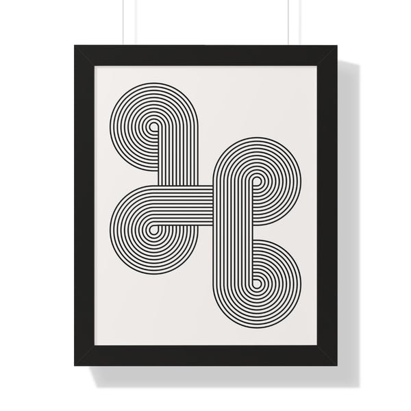 Retro Shapes N9 - Framed Print