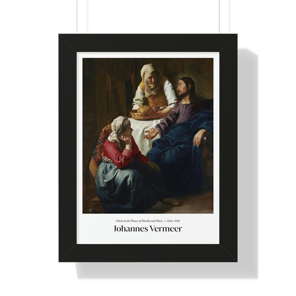 Johannes Vermeer - Christ in the House of Martha and Mary - Framed Print