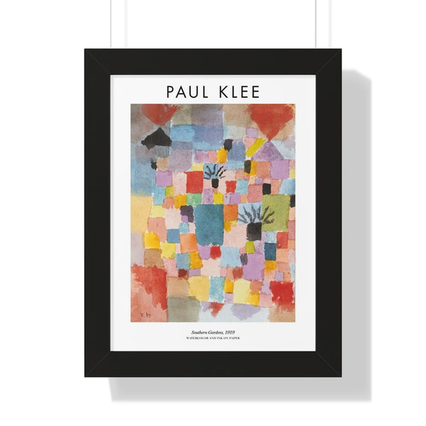 Paul Klee - Southern Gardens - Framed Print