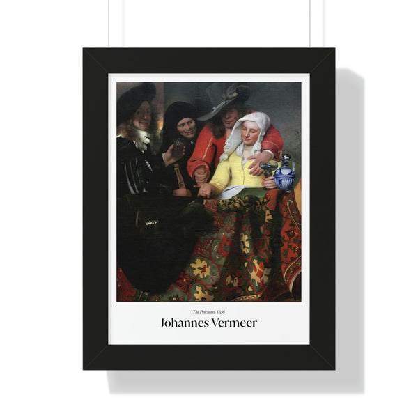 Johannes Vermeer - The Procuress - Framed Print