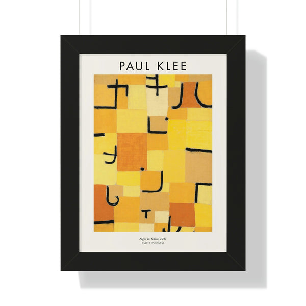 Paul Klee - Signs In Yellow - Framed Print