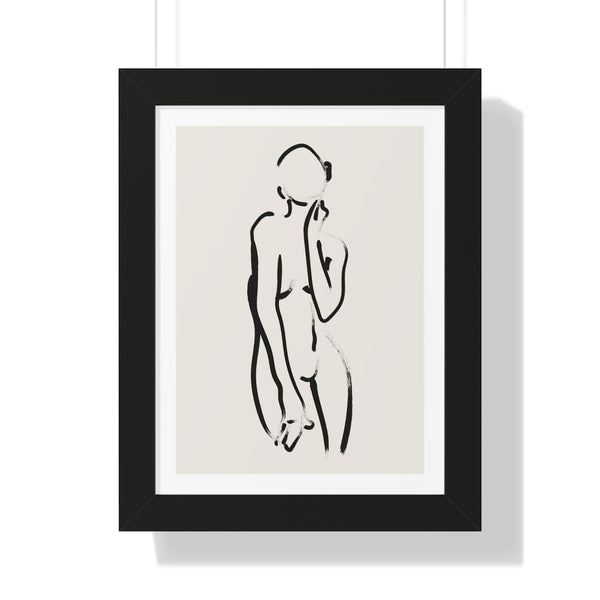 Woman Figure - Framed Print
