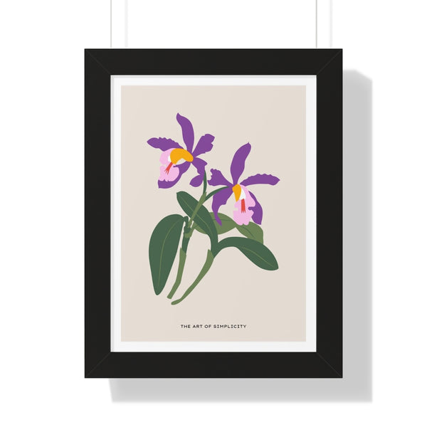 Symphonie en violet - Framed Print