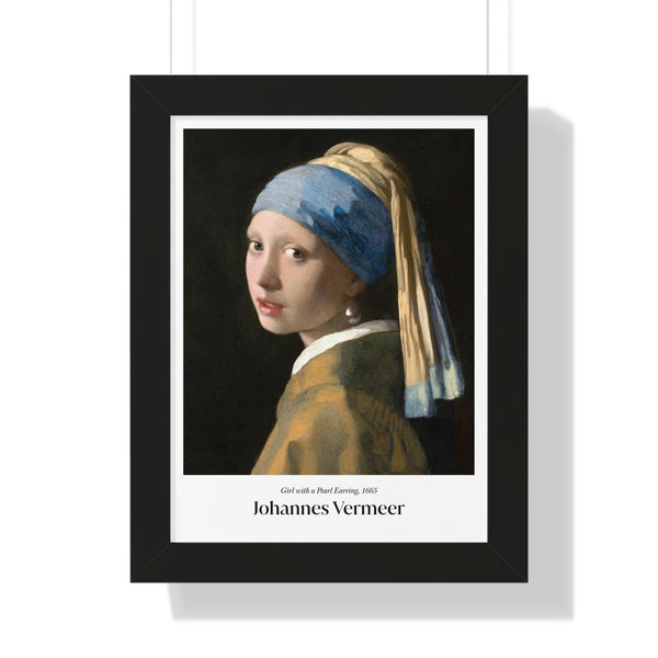 Johannes Vermeer - Girl with a Pearl Earring - Framed Print