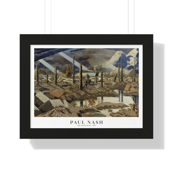 Paul Nash - The Menin Road - Framed Print