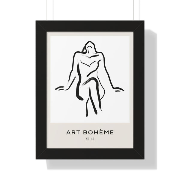 Female Silhouette No 05 - Framed Print