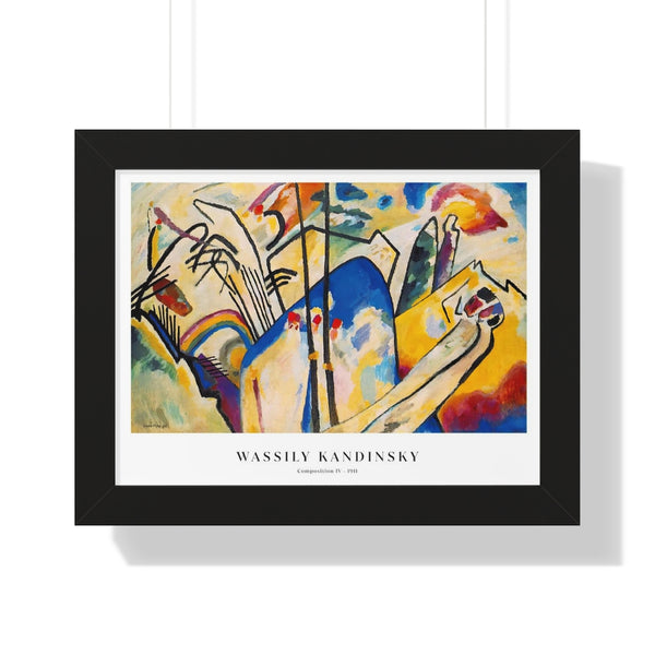 Wassily Kandinsky - Composition IV - Framed Print