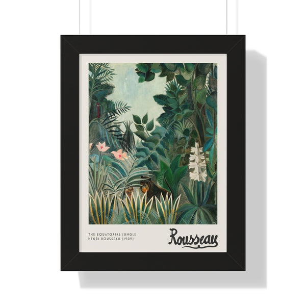 Henri Rousseau - The Equatorial Jungle - Framed Print