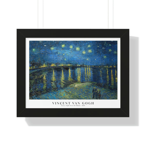 Vincent van Gogh - Starry Night Over the Rhône - Framed Print