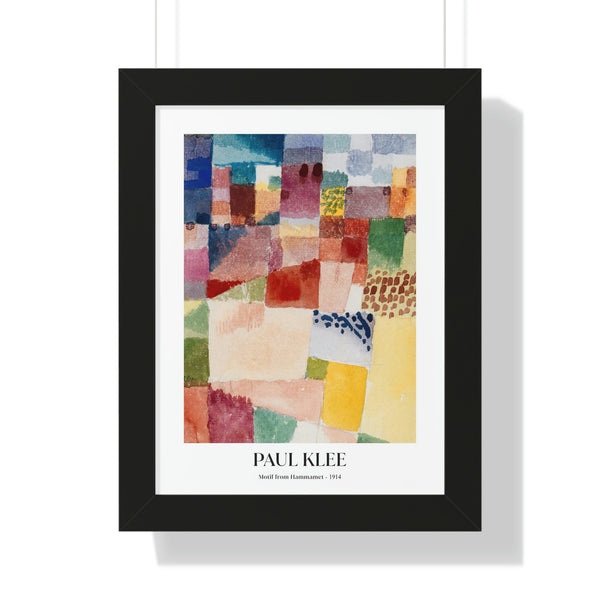 Paul Klee - Motif from Hammamet - Framed Print