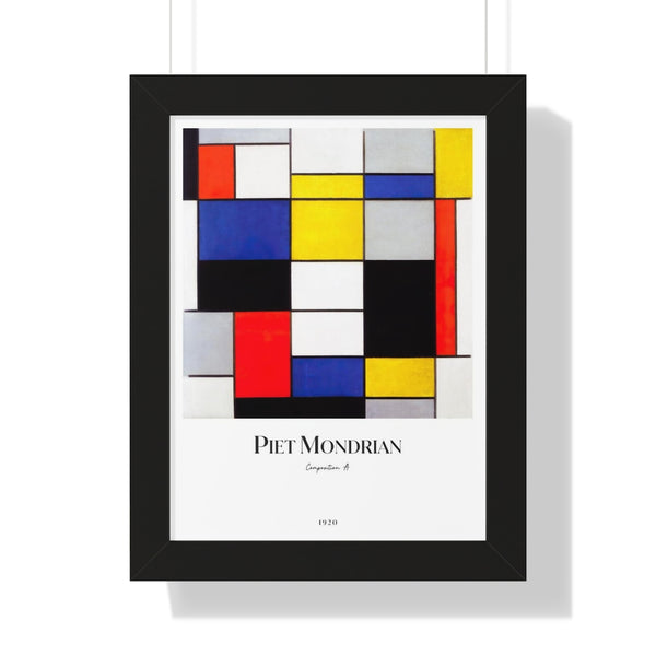 Piet Mondrian - Composition A - Framed Print