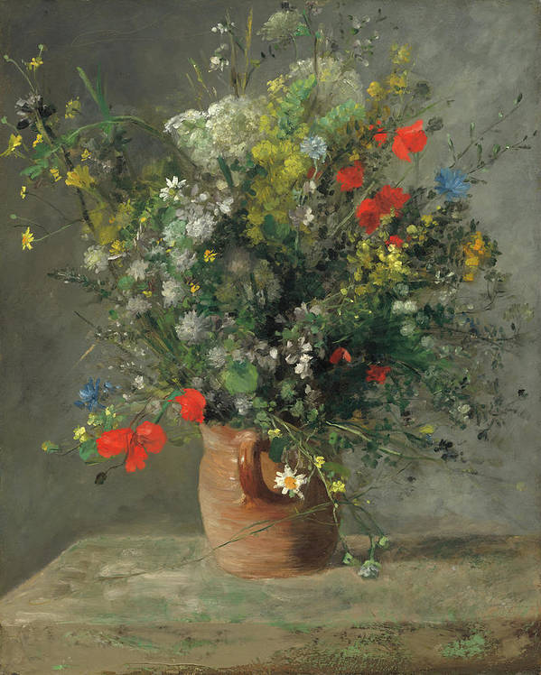 Flowers in a Vase, ca. 1866 - Art Print