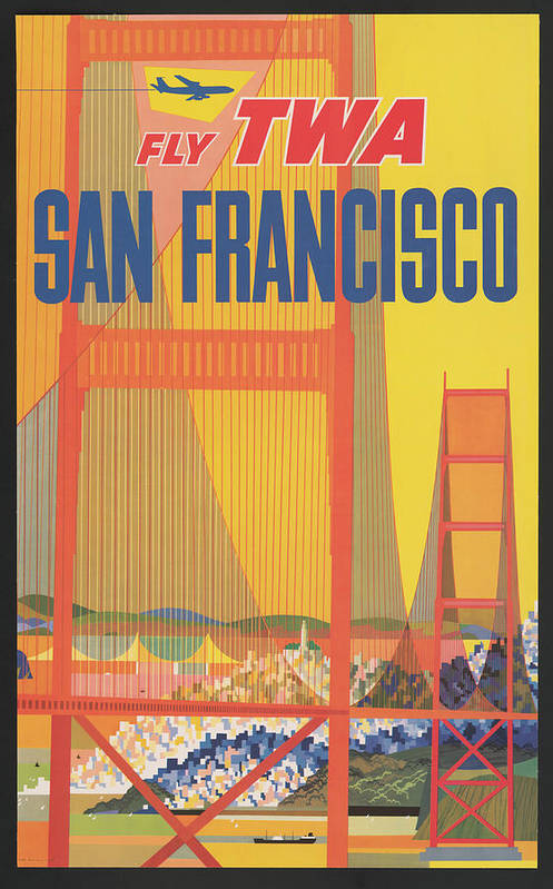 Fly TWA San Francisco - Art Print