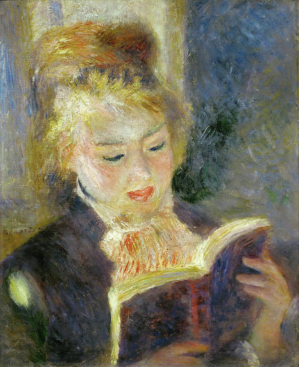 Girl Reading - 1874 - Art Print