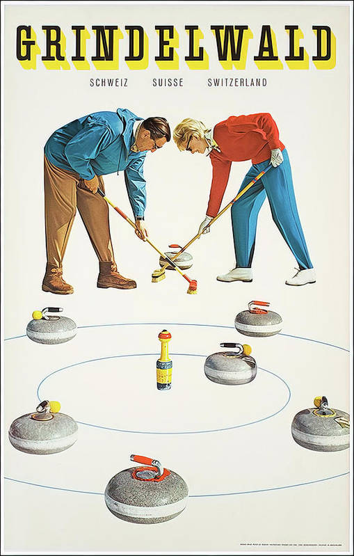 Grindelwald Curling - Art Print