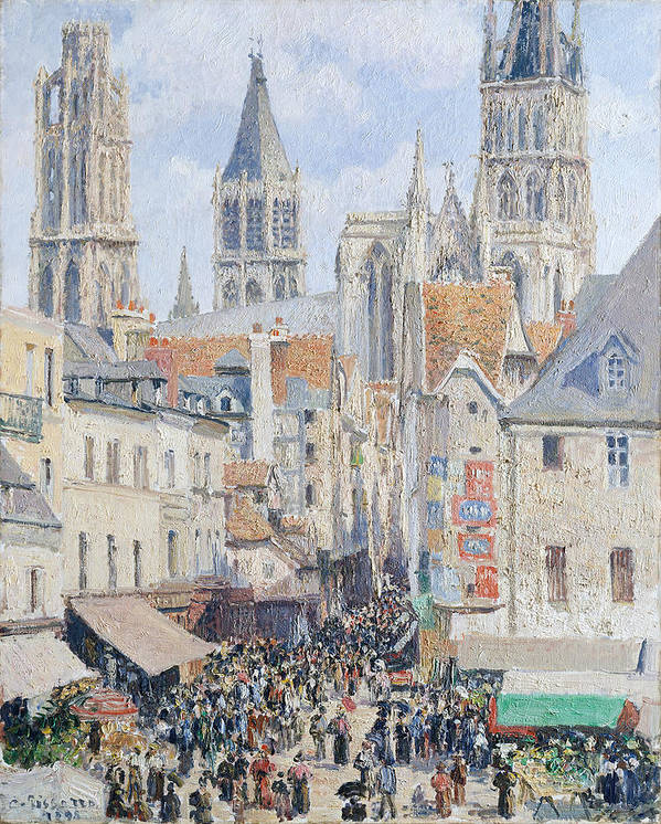 Grocery Street, Rouen 1898 - Art Print