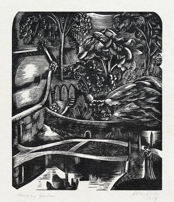 Hanging garden 1924 - Art Print