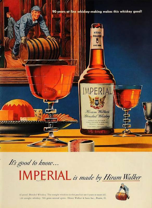 Hiram Walker Imperial Whiskey - Art Print