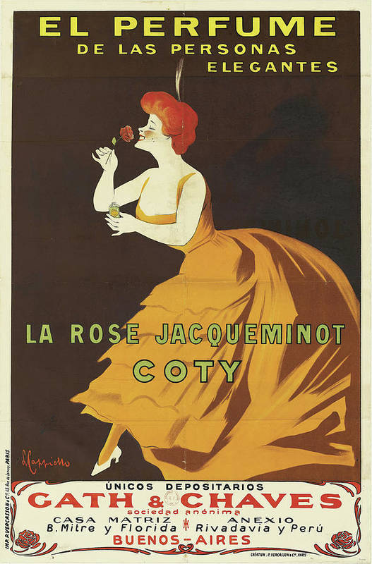 La Rose Jacqueminot Coty - Art Print