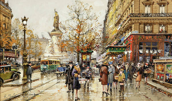 Place de la Republique  - Art Print