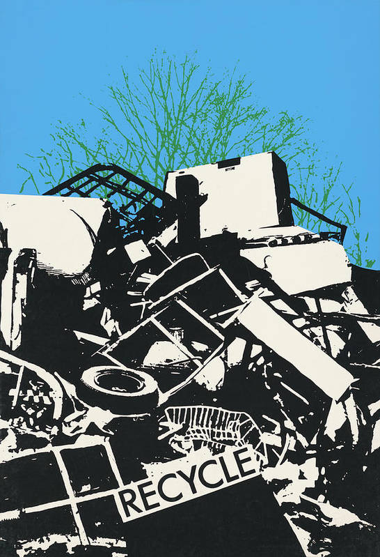 Recycle 1971 vintage poster - Art Print