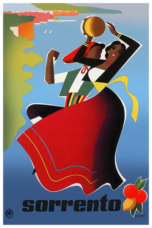 Sorrento Vintage Travel Poster - Art Print - Murellos