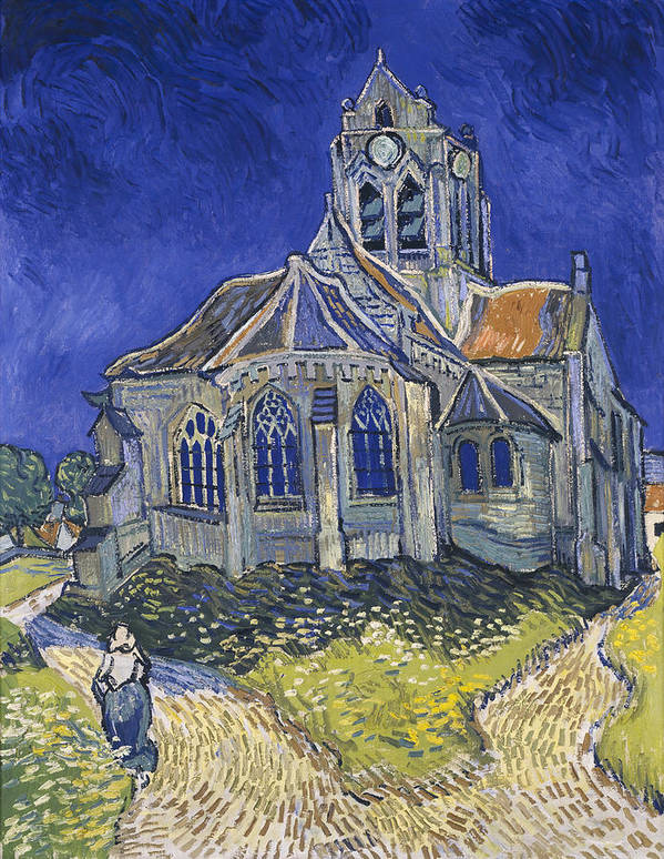 The Church in Auvers, 1890 - Art Print
