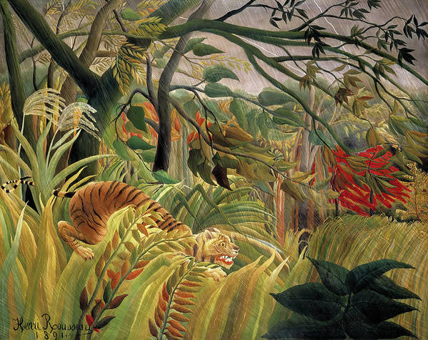 Tiger in a Tropical Storm, 1891 - Art Print
