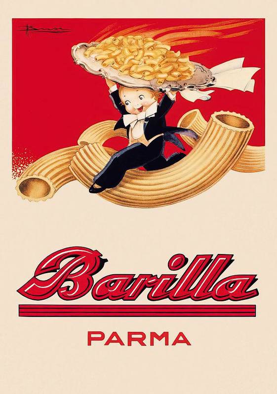 Vintage 1931 Barilla Pasta Advert - Art Print - Murellos
