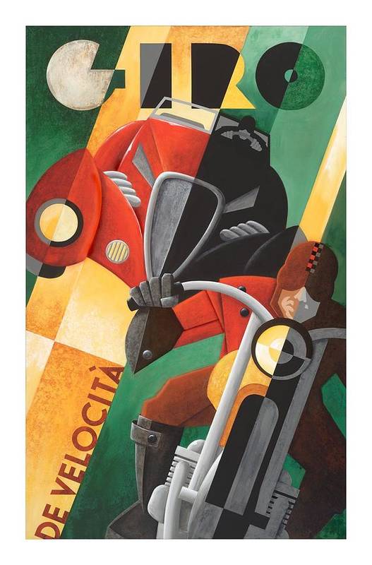 Vintage Giro Car Racing - Art Print