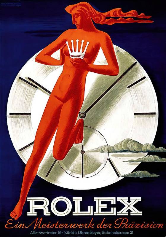 Vintage Rolex Advert from 1942 - Art Print